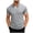 Gray, variant on Mens Henley Short Sleeve T-Shirts Casual Band Collar V Neckr Regular Fit Muscle Shirt Summer Fashion Contrast Trim Lightweight Breathable Workout Athletic Tops for Outdoor Sports