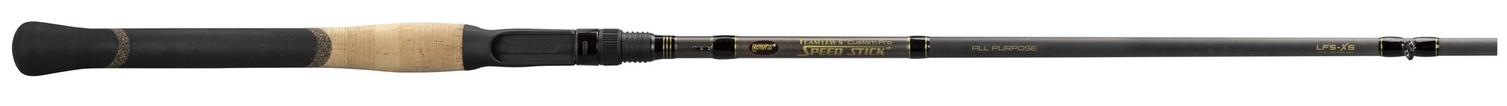 Team Lew's Custom Pro Casting Fishing Rod, 7-Foot Med Power All-Purpose Rod, Gray/Gold