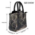 thumbnail image 2 of Lsque Medieval Knight And Dragon Pattern Leather Rivet Shoulder Bag – Elegant Genuine Leather & Microfiber PU Crossbody with Detachable Adjustable Strap, 2 of 5