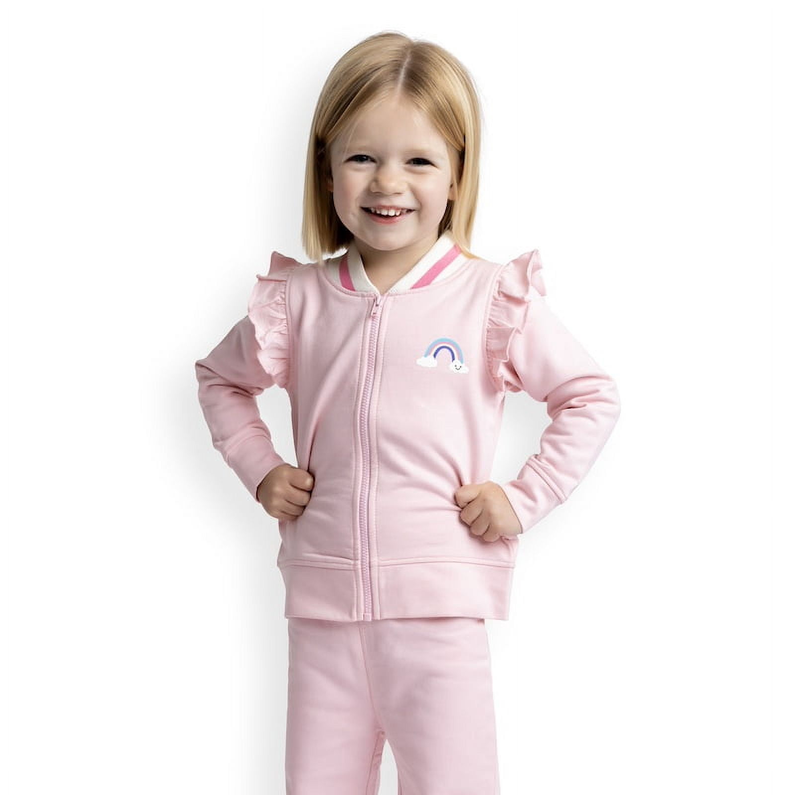 Paris Hilton x Monica + Andy Organic Cotton Ruffle Sleeve Tracksuit, Sizes 0-3M-5T