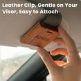 thumbnail image 2 of Car air freshener - square wooden air freshener refill - includes high-end leather clips - driver's compartment clips for car odor eliminator - cabin, truck and fragrance diffuser (Jasmine Cloud), 2 of 5