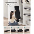 thumbnail image 3 of SONGMICS Puff Almacenaje, Banco de Almacenamiento, 38 x 110 x 38 cm, Soporta hasta 300 kg, para Sala de Estar, Dormitorio, Entrada, Negro, 3 of 6
