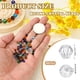 thumbnail image 2 of Cuentas de cristal en forma de bicono Uxcell de 3 mm, 600 piezas, cuentas facetadas de vidrio para hacer joyas, transparente, 2 of 6