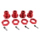 thumbnail image 2 of Kit de bujes de rueda de aluminio con tuercas hexagonales de 17 mm 5353 para Traxxas E-Revo 1:10 4X4 todoterreno rojo, 2 of 4