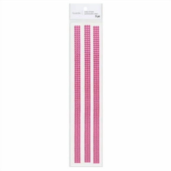 12 Packs: 3 ct. (36 total) Hot Pink Border Bling Stickers by Recollections