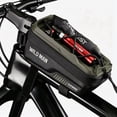 thumbnail image 5 of Bike Bag Quick Release Reflective LOGO EVA Hard Shell Suitable for 6.1 "-6.8" Phones With Rain Cover Bicycle Accessories, 5 of 14