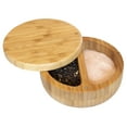 Totally Bamboo Salt Keeper Duet Salt and Pepper Bowl, Salt Cellar and