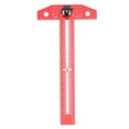 thumbnail image 1 of T Square Ruler Protractor, 15-90 Degree T Square Ruler Adjustable Angle Markers CNC Finished with Mechanical Pencil for Carpenter for Parallel Marking, 1 of 7