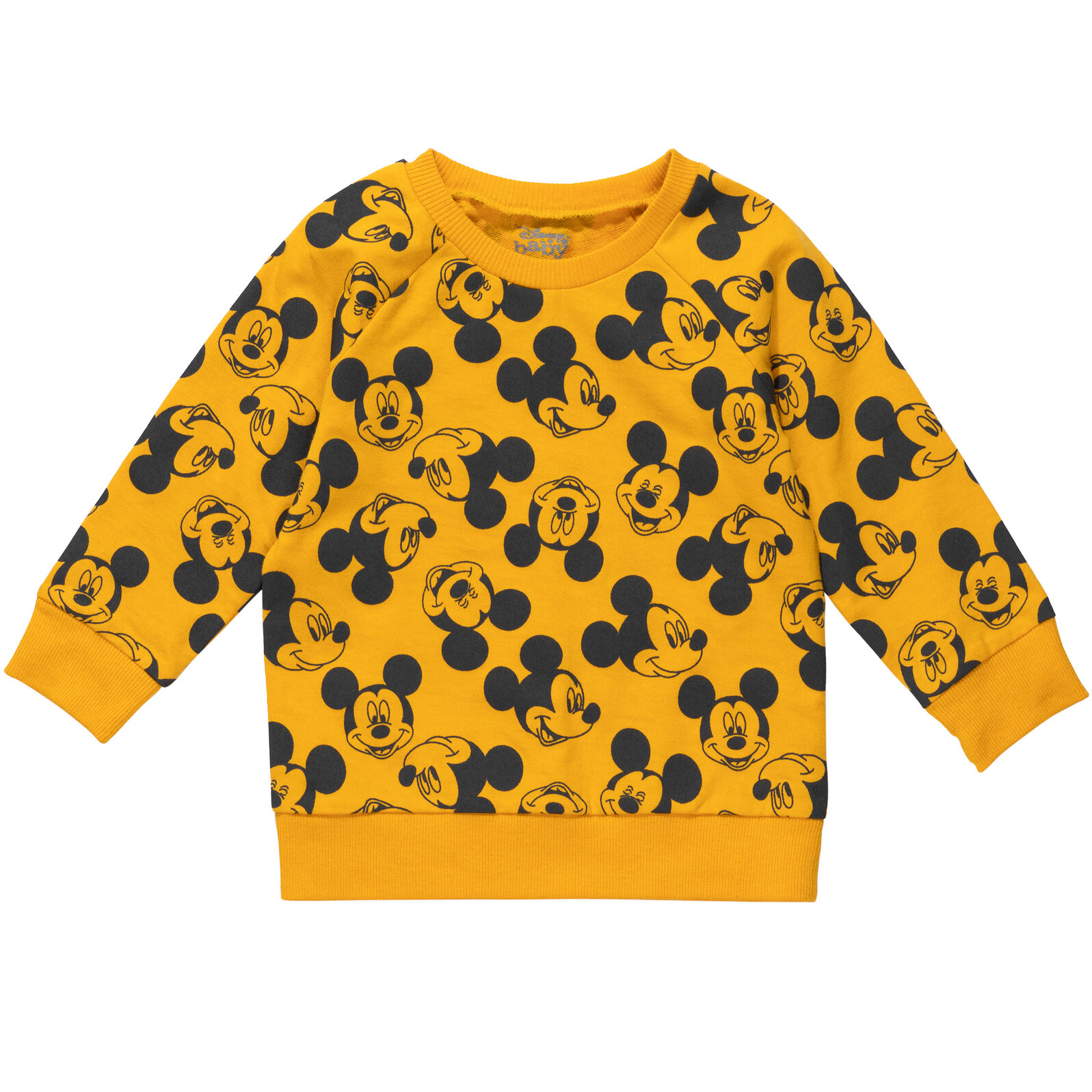 Disney Mickey Mouse Newborn Baby Boys French Terry Sweatshirt and Shorts Newborn to Toddler - image 2 of 5