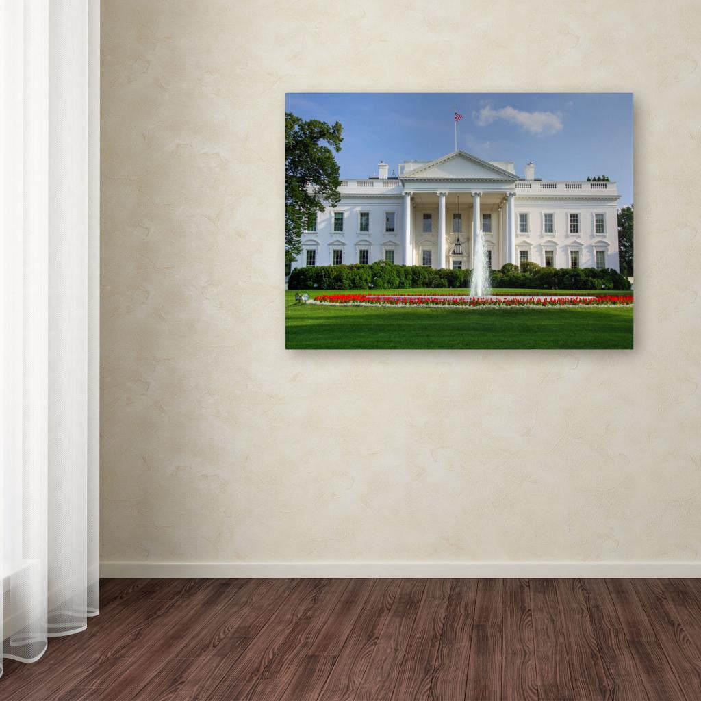 Trademark Fine Art "White House" Canvas Art by CATeyes