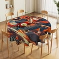 thumbnail image 5 of Genshin Impact Round Tablecloth Print Decorative Table Cover Washable Table Cloths for Dining Party Picnic 70x70in, 5 of 8