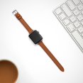 thumbnail image 4 of Stiroll Correas De Cuero Delgadas Compatibles Con Apple Watch Band 49 Mm, 46 Mm, 45 Mm, 44 Mm, 42 Mm (Serie 3 2 1) Pulsera Delgada De Cuero De Grano Superior Para Iwatch Ultra Se Series 10/9/8/7/6/5/4, 4 of 5
