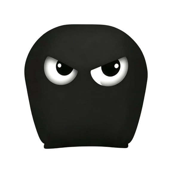 Universal Car Headrest Covers, Funny Cartoon Animal Face Auto Seat Head Rest Protector, Soft Stretch Fabric Automotive Interior Accessory for Auto Front Seat Rest Decoration(2-Pack)