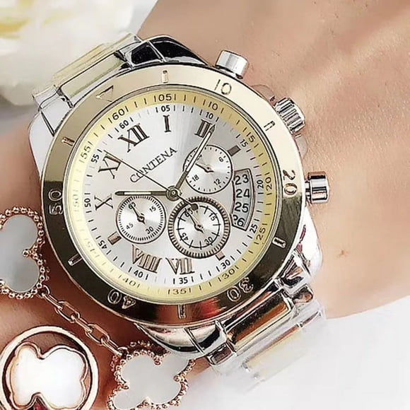 CONTENA 2023 Top Brand Luxury Watches for Women Fashion Creative Steel Bracelet Women's Watches Ladies Quartz Watch Reloj Mujer Silver Gold_6