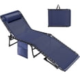 thumbnail image 7 of Vineego Metal Foldable and High 5 Position Adjustable Lounge Chaise, Blue, 7 of 7