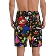 thumbnail image 4 of Lsque Mario Mens Sleep Pajama Shorts,Short Pajama Pants, Cotton Ultra-Soft Knit-Small, 4 of 9