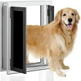 thumbnail image 1 of Porte d'Entrée, Grandes Portes pour Chien avec Cadre en Alliage d'Aluminium, Portes pour Chat Portes pour Animaux à Double Rabat Verrouillable, Porte Moustiquaire Porte pour Chien avec Rabat, Porte pour Chiot Portes pour Chat Intérieur Extérieur, Animal pour Chiens de Moins de 50 kg, 1 of 10