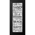 thumbnail image 2 of Grey, Jace 11x24 Black Modern Framed Museum Art Print Titled - Sand In Your Toes, 2 of 5