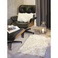 thumbnail image 4 of Luxe Hudson Faux Sheepskin Rug 2x3 Gradient Grey 1 Piece, 4 of 5