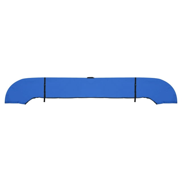 Unique Bargains Square Frame Bimini Top Storage Boot Cover with Stern Light Hole Boat Bimini Storage Bag with 2 Fixed Straps for 3 Bow 4 Bow 1 Set Pacific Blue 79 in