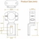 thumbnail image 1 of Soporte universal para faro delantero de motocicleta de 22 mm y 7/8", 1 of 4