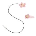 thumbnail image 3 of Sound Aid Clip Holder Plaid Flower Sound Amplifier Hanging Rope Lanyard Clip Lost Prevention Protector Rope Pink Monaural, 3 of 6