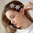 thumbnail image 3 of Fiudx Ofertas del día Pinzas en forma de copolímeros y diamantes en imitación, pasadores en pelo, pinzas en cocodrilo metal en Navidad, accesorios en pelo, horquillas en pelo de Navidad en el inviern, 3 of 4