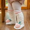 thumbnail image 5 of CPNG Baby Girl Boy Fleece Knee-High Socks Fluffy Fuzzy Slipper Socks Toddler Kids Girls Infant Long Socks Cute 3D Cartoon Fruit Floor Socks Newborn Warm Calf, 5 of 5