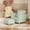 Light Blue, variant on Ksopiavobs Miniature Dollhouse Leather Couch -1:12 Scale Mini Sofa Furniture Set with Cushions Fit 3 to 6 inches Doll Figure 1/12 Scale Accessories for Doll House Décor (Brown)