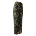 thumbnail image 6 of Luwomo Womens Camo Cargo High Waist Pants Camouflage Military Elastic Trousers with Pockets, 6 of 9