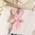 thumbnail image 4 of czcpp-Cute Bunny Plush Keychain for Purse, 3.5" Inch Mini Rabbit Keychain for Backpack Purse Charm Gift for Girls Women, 4 of 4