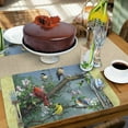 thumbnail image 2 of CounterArt "Songbirds" 4-Pack Reversible Flexible Plastic Tabletop Placemats, 2 of 7