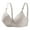Silver, variant on Women's A Cup Bra Knurling Back Buckle Adjustable Straps Thin Comfortable Breathable No Underwire Everyday Wear