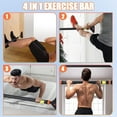 thumbnail image 5 of JoanKaren Pull up Bar for Doorway,Chin up Bar with Level Meter,Adjustable Width,No Screws Required,Orange&Black, 5 of 7