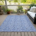 thumbnail image 6 of Addison Rugs Chantille Indoor/Outdoor Transitional Floral Blue Washable Rectangle Rug, 9' x 12', 6 of 6