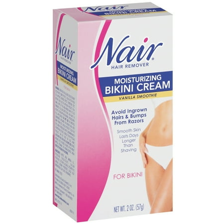 Nair Moisturizing Bikini Cream Vanilla Smoothie Hair Remover 2 Oz Box