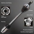 thumbnail image 6 of A-Premium CV Axle Shaft Assembly Compatible with Hyundai XG300 2001 V6 3.0L XG350 2002-2005 V6 3.5L, Front Right Passenger Side, Replace# 4950039850, 6 of 9
