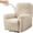 Beige, variant on Stretch Recliner Slipcovers Jacquard Sofa Cover 4-Piece Slipcover Furniture Protector Recliner Chair Cover with Storage Pocket for Living Room Black