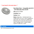 thumbnail image 2 of Rear Brake Rotor - Compatible with 2013 - 2014 Mercedes-Benz GL350, 2 of 2