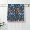 thumbnail image 5 of Pofeuu Marine Inhabitants Print Hand Towel 27.5" x 16" Soft Absorbent Towel for Bathroom SPA Gym Hotel, 5 of 6