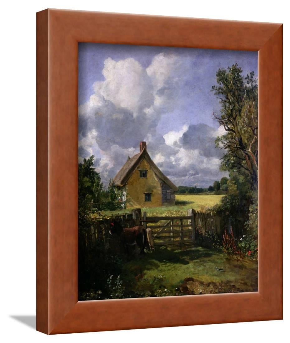 Cottage In A Cornfield 1833 Framed Print Wall Art By John