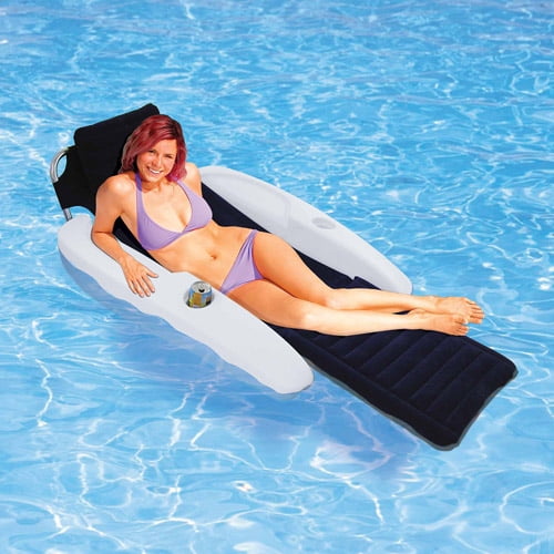 aqua oversized deluxe pool lounger