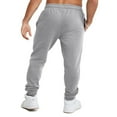 thumbnail image 2 of Champion, Powerblend, Fleece Joggers, Comfortable Sweatpants for Men Reg Tall, Oxford Gray Script, XX-Large Big, 2 of 7