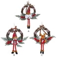 thumbnail image 2 of Naiovety Guirnalda de puerta de Navidad con muñeca, decoración de Navidad, adorno colgante, decoración navideña, guirnalda, puerta, colgantes de Kits de decoración para fiestas ciervo L Naiovety HA008709-06, 2 of 6