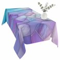 thumbnail image 2 of Purple Blue Marble Table Cloth Waterproof Tablecloths, Modern Abstract Art Marble Crack Tablecloth Dining Table Cover for Kitchen Party Tabletop Outdoor, Rectangle Tablecloth 54x108 Inch, 2 of 9