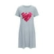 thumbnail image 4 of Camisón corto de mujer, vestido de largo medio con estampado de moda, camisón corto extragrande de mujer, camisón de manga corta con estampado de pecho a la moda, camisón de mujer, 4 of 4