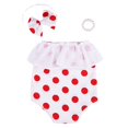 thumbnail image 1 of Conjunto de Accesorios para fotografía de Mameluco de Lunares Recién Nacidos, Trajes de Tiro para de rojo, 1 of 9