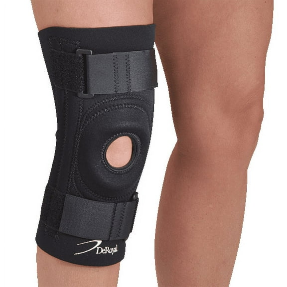 DeRoyal Deluxe Knee Support w/ Trimmable Buttress, Open Popliteal, X-Large