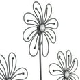 thumbnail image 4 of DecMode Black Metal 3D Wire Floral Wall Decor with Crystal Embellishments, 4 of 13