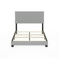thumbnail image 6 of Furinno Pessac Fabric Upholstered Bed Frame with Wooden Slat Support, Queen, Glacier, 6 of 6